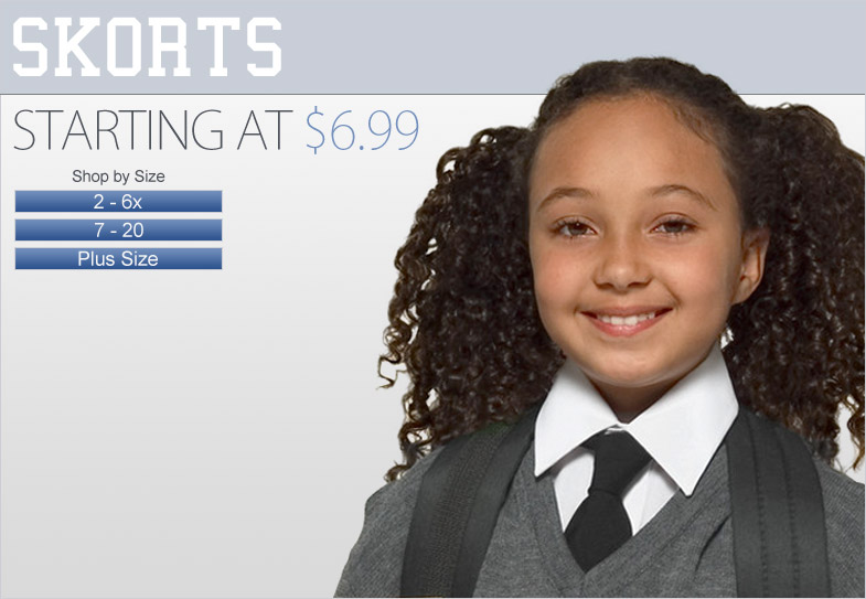 Girls Uniforms - Skorts