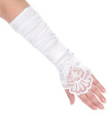 The Communion Collection “Beads & Blossoms” Long Fingerless Gloves (Sizes 7 – 16) - CookiesKids.com
