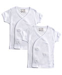 Luvable Friends 2-Pack Unisex S/S Side Snap Shirts (Sizes NB – 3M) - CookiesKids.com