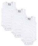 Luvable Friends Unisex 3-Pack Sleeveless Bodysuits (Sizes 0M – 24M) - CookiesKids.com