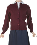 Blueberry Knitting Girls Button-Up Cardigan (Sizes 7 – 20) - CookiesKids.com