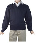 Blueberry Knitting Unisex V-Neck Sweater (Sizes 8 – 20) - CookiesKids.com
