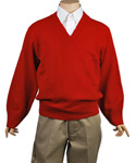 V-Neck Long Sleeve Sweater (Sizes 8 – 20) - CookiesKids.com