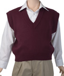 V-Neck Acrylic Sleeveless Pullover (Sizes 8-20) - CookiesKids.com