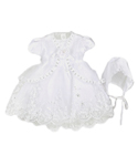 Ceci Kid “Sheer Shimmer” 3-Piece Christening Set (Sizes 6M – 24M) - CookiesKids.com