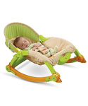 Fisher-Price “Mocha Butterfly” Comfy Time Bouncer - CookiesKids.com