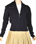 Hooded Ribbed Zipper Sweater by U.S Polo Assn. (Sizes 4-6X) - CookiesKids.com