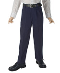 French Toast Pleated Adjustable Waist Double-Knee Pants  (Husky Sizes) - CookiesKids.com