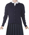 French Toast Fine Knit Crew-Neck Cardigan  (Sizes 4-6X) - CookiesKids.com