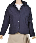 French Toast Quilted Jacket With Hood  (Sizes 4-6X) - CookiesKids.com