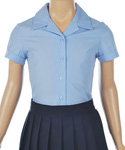 French Toast S/S Notched Collar Blouse (Sizes 7 – 20) - CookiesKids.com