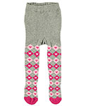 Rising Star “Heart Argyle” Knit Tights (Sizes 0M – 24M) - CookiesKids.com