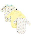 Luvable Friends “Cuddly Barnyard” 3-Pack Gowns (Sizes 0M – 9M) - CookiesKids.com
