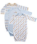 Luvable Friends “Woof” 3-Pack Gowns (Sizes 0M – 9M) - CookiesKids.com