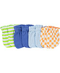 Luvable Friends “Stripes & Solid” 4-Pack Scratch Mittens - CookiesKids.com