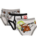 Disney Cars “Checkered Flag” 3-Pack Boys Briefs (Sizes 4 – 6) - CookiesKids.com