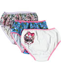 Monster High “Ghoulie Gal” 3-Pack Girls Panties (Sizes 7 – 16) - CookiesKids.com