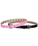 Waisted! “Heart Punch” 2-Pack Skinny Belts (Sizes 22” – 28”) - CookiesKids.com