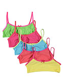 Sweet Princess “Contrastic” 5-Pack Sports Bras (Sizes 7 – 16) - CookiesKids.com