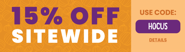15% OFF SITEWIDE! Use code: HOCUS. Expires 10/5/2023, 11:59 PM PST.