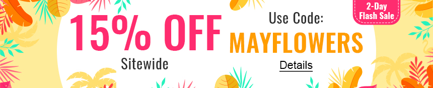 Mega May Savings! 15% Off Sitewide. Use code: MAYFLOWERS. Expires 5/13/2022, 11:59 PM PST.