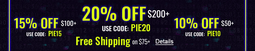 SWEET CYBER MONDAY SAVINGS! 20% off $200+ orders. Use code: PIE20. 15% off $100+ orders. Use code PIE15. 10% off $50+ orders. Use code PIE10. Expires 11/29/2022, 11:59 PM PST.