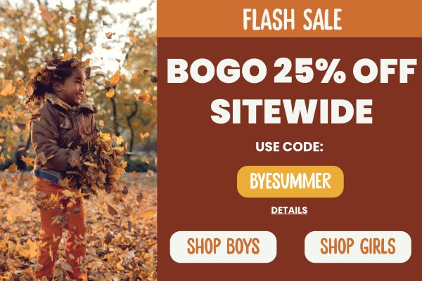 FLASH SALE: BOGO 25% OFF SITEWIDE! Use code: BYESUMMER. Expires 9/21/2023, 11:59 PM PST.