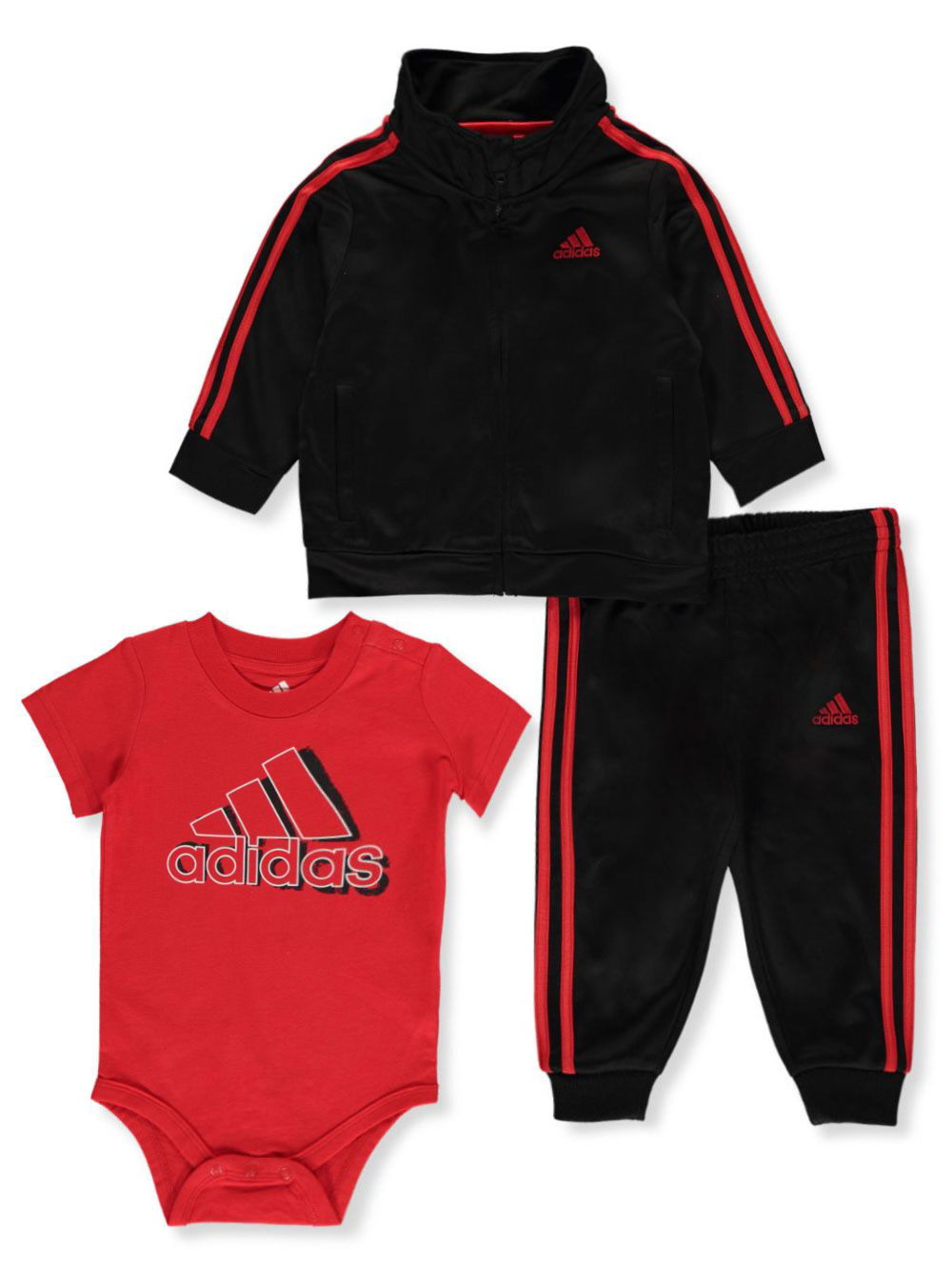 Boys Black and Red Active Sets