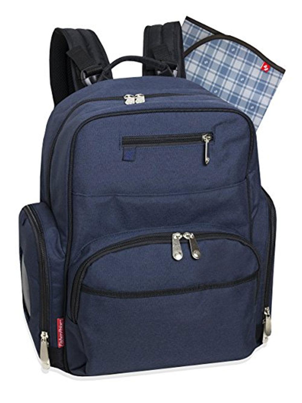 3 Piece Deluxe Diaper Bag Set By Fisher Price In Navy