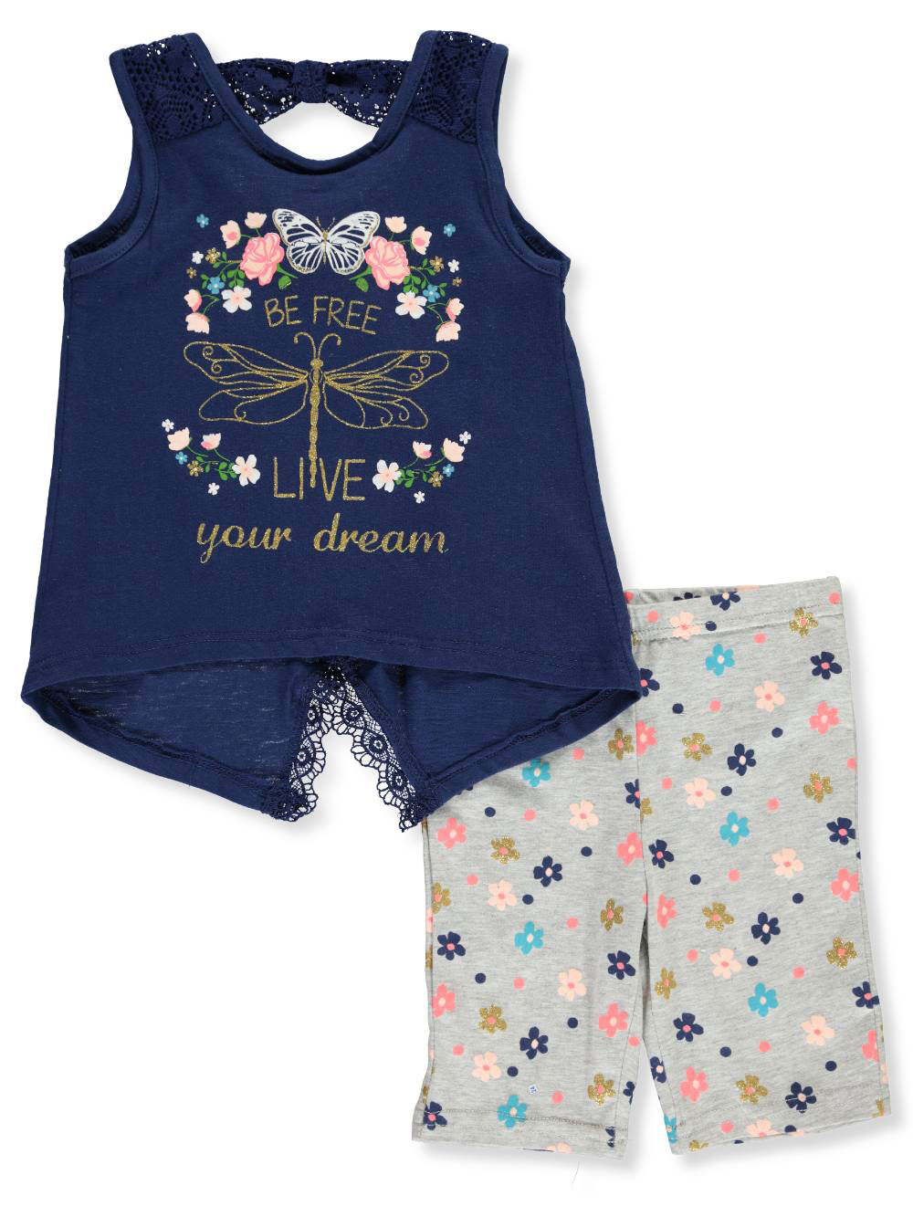 Real Love Girls 2-Piece Bike Shorts Set Outfit