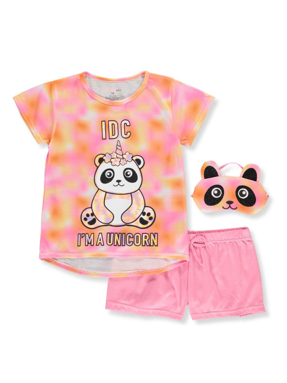 Girls Fashion 3-Piece Pajama Set