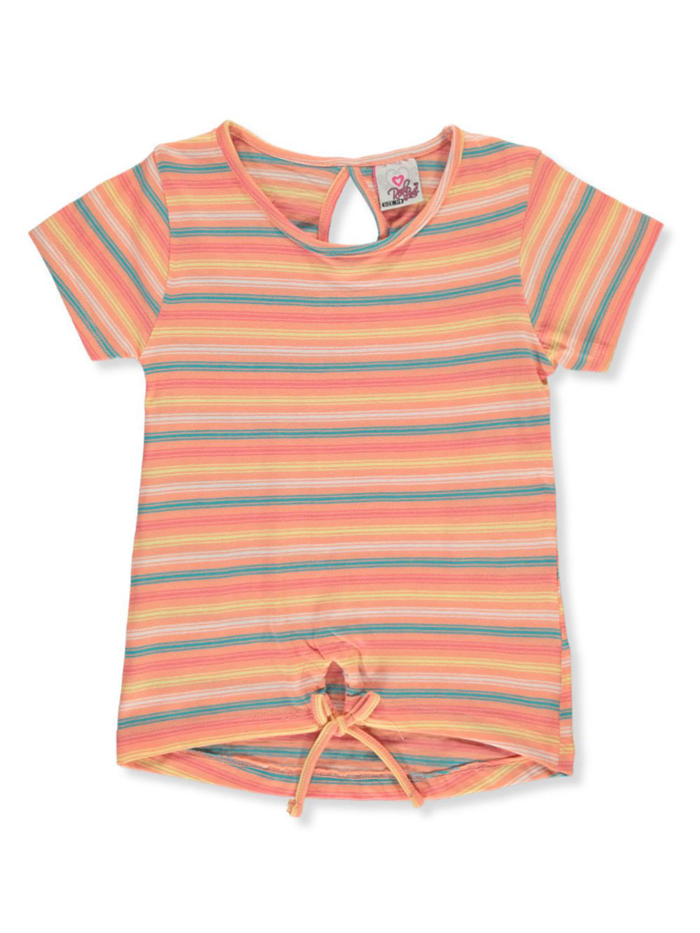 Girls Pink and Multicolor T-Shirts