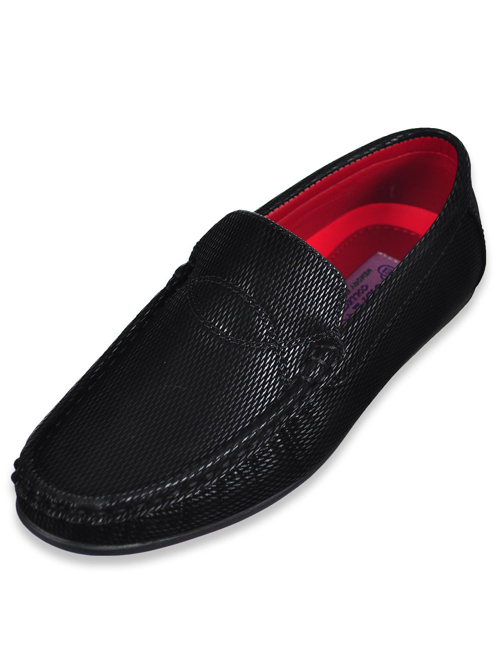 boys black loafers