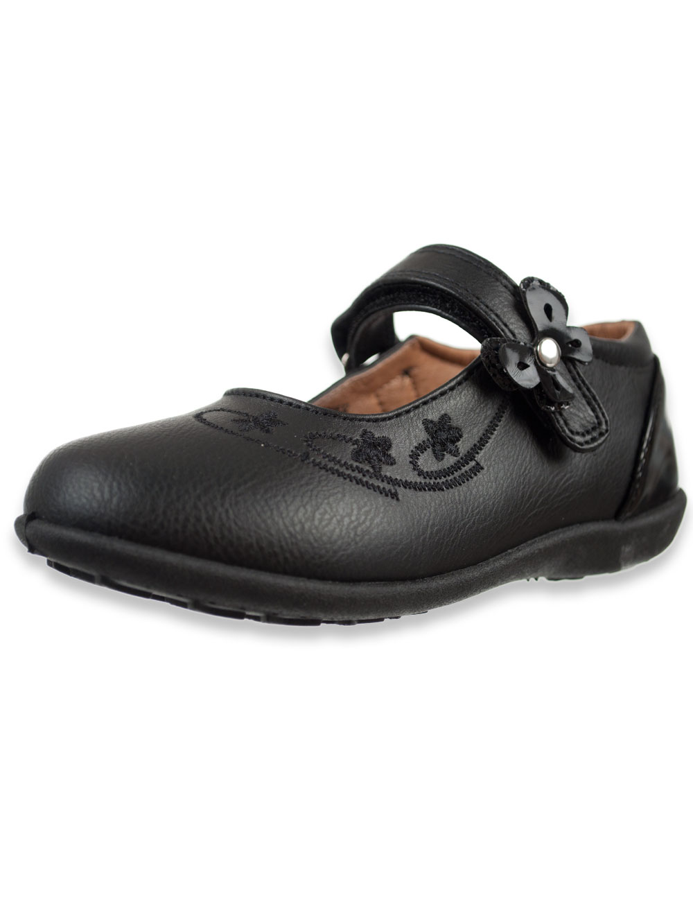 girls grey school shoes