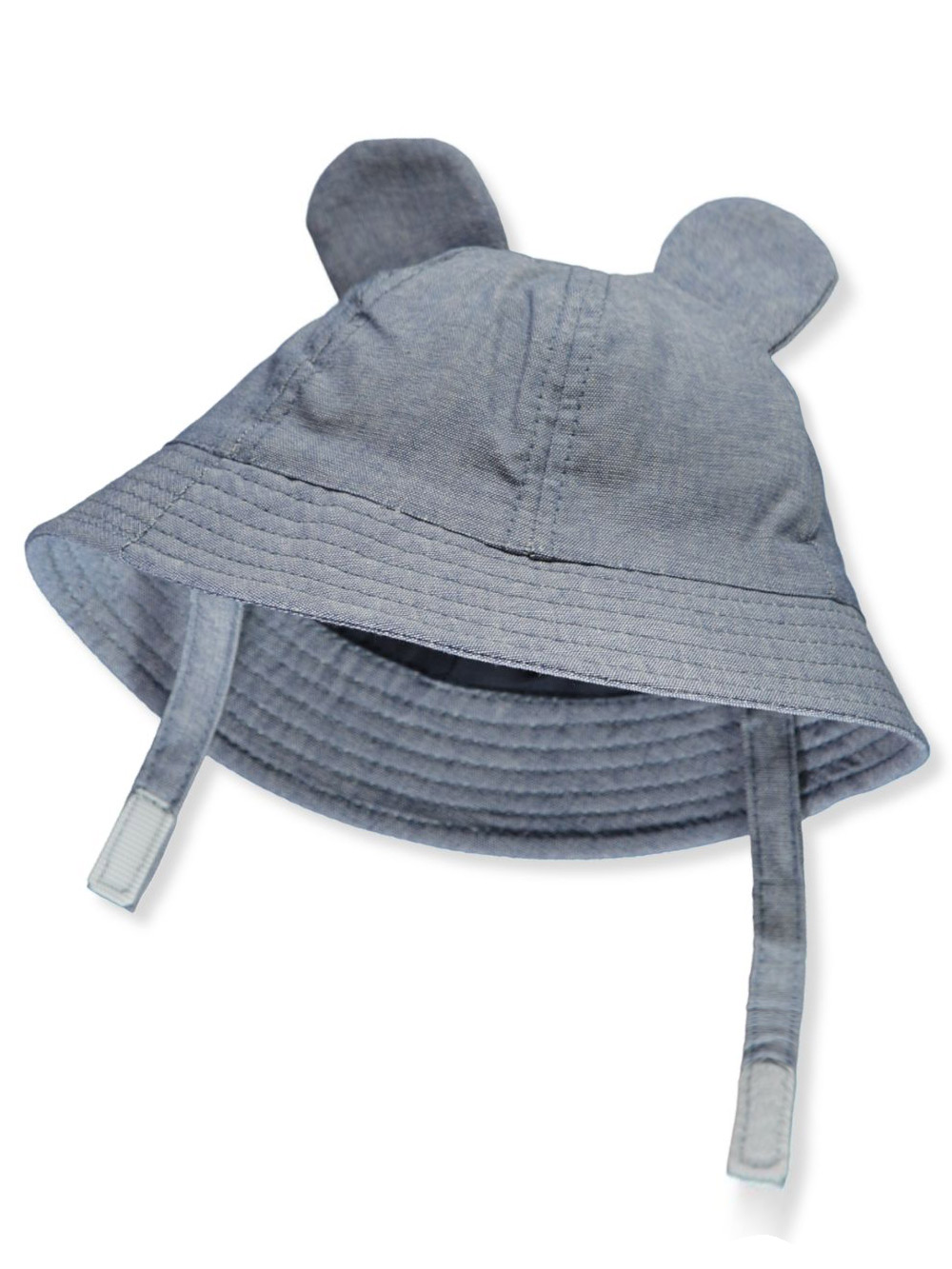 Astor Accessories Baby Boys Chambray Reversible Bucket Sun Hat