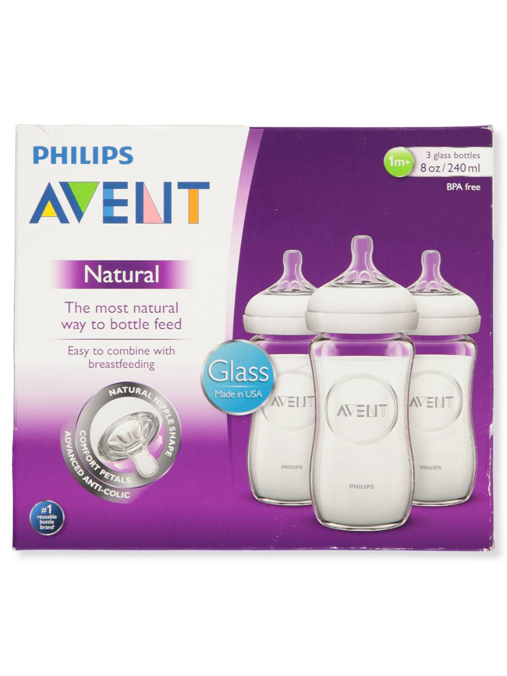avent glass baby bottles