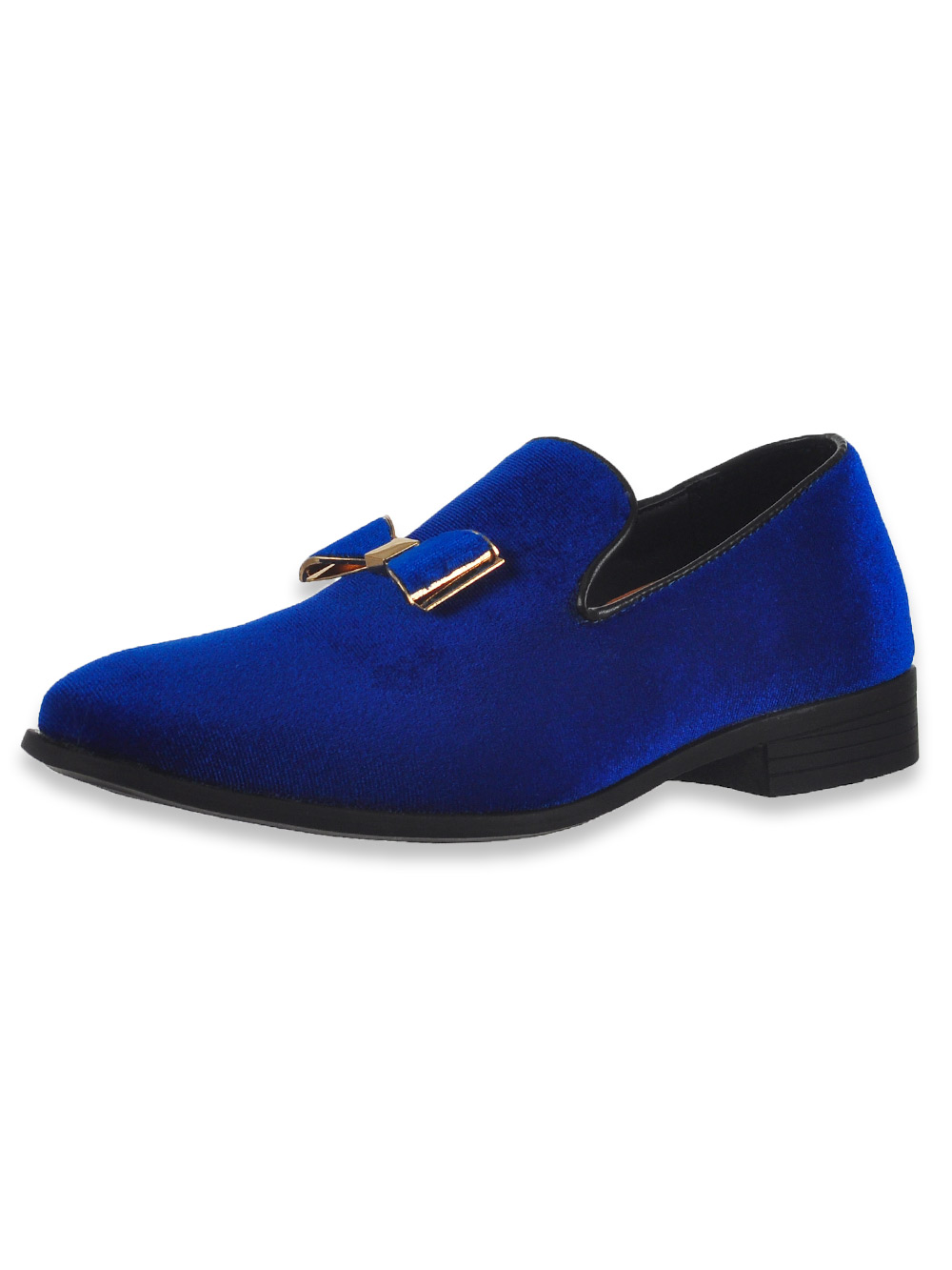 Boys' Velvet Bow Loafers by Jodano 