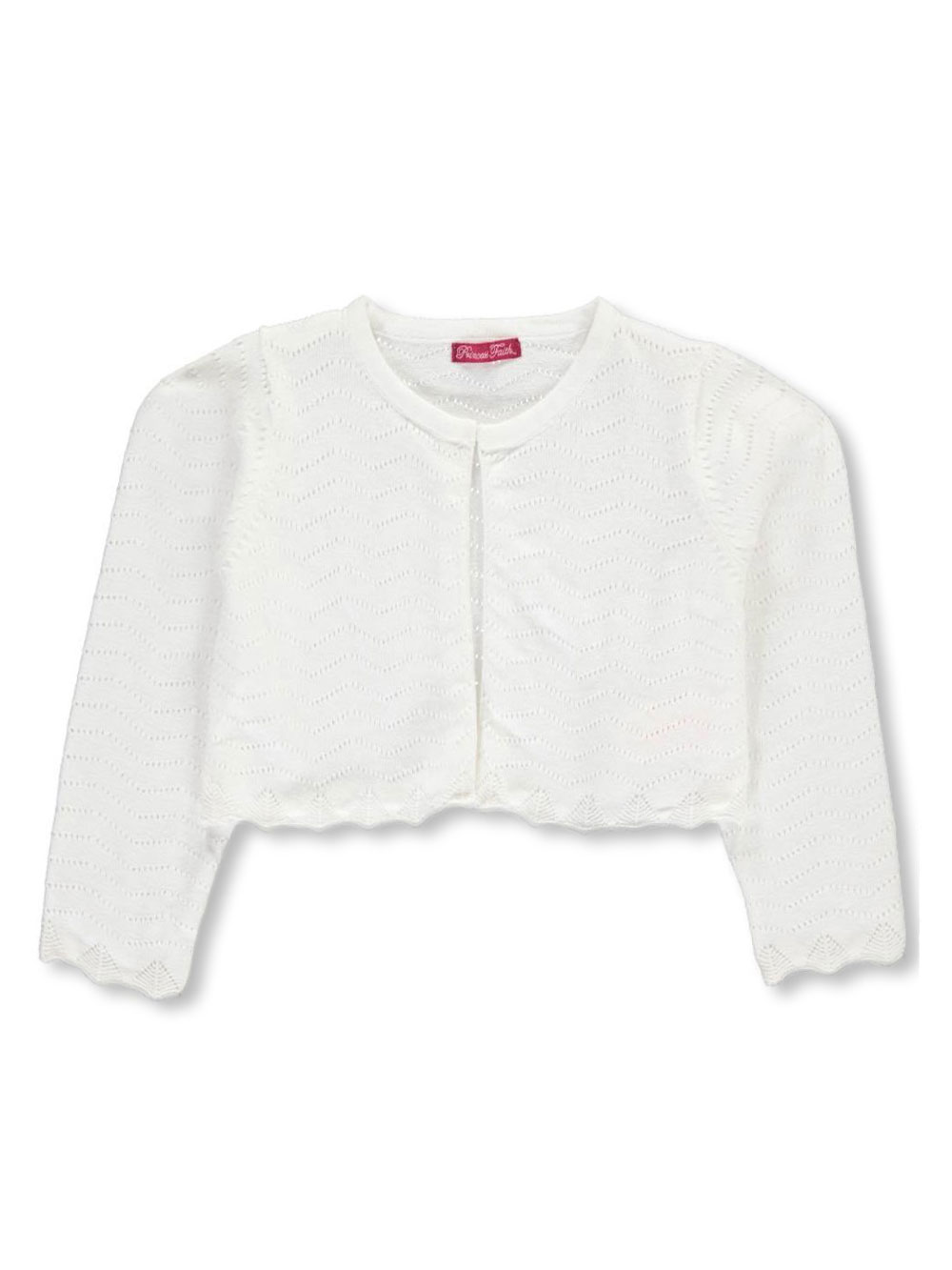 white shrug cardigan