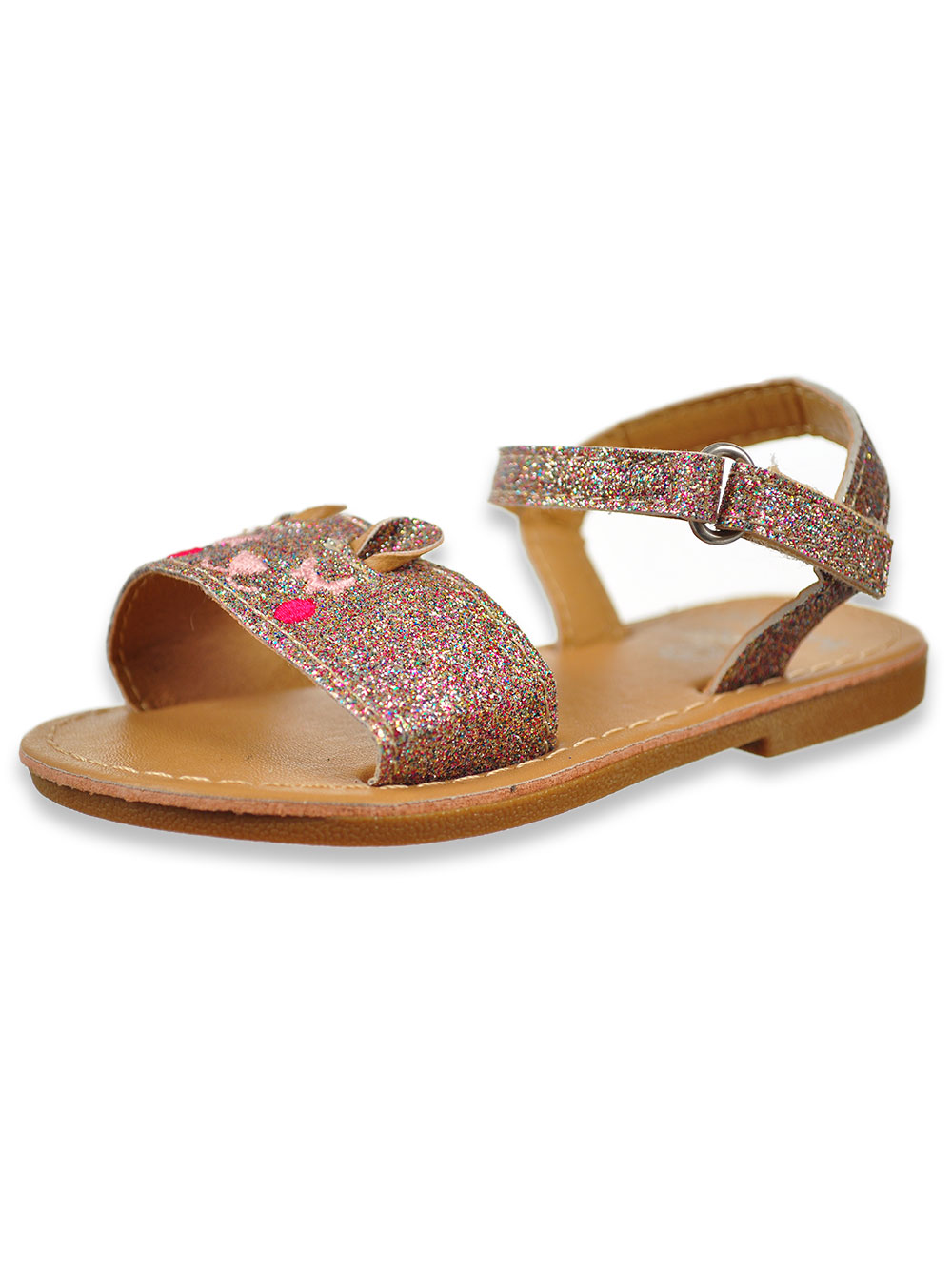 girls iridescent sandals