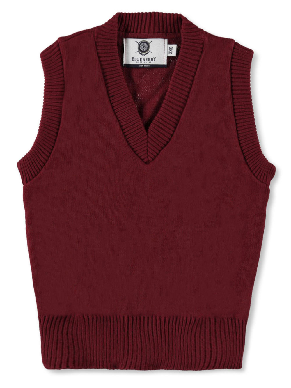 burgundy sweater vest womens