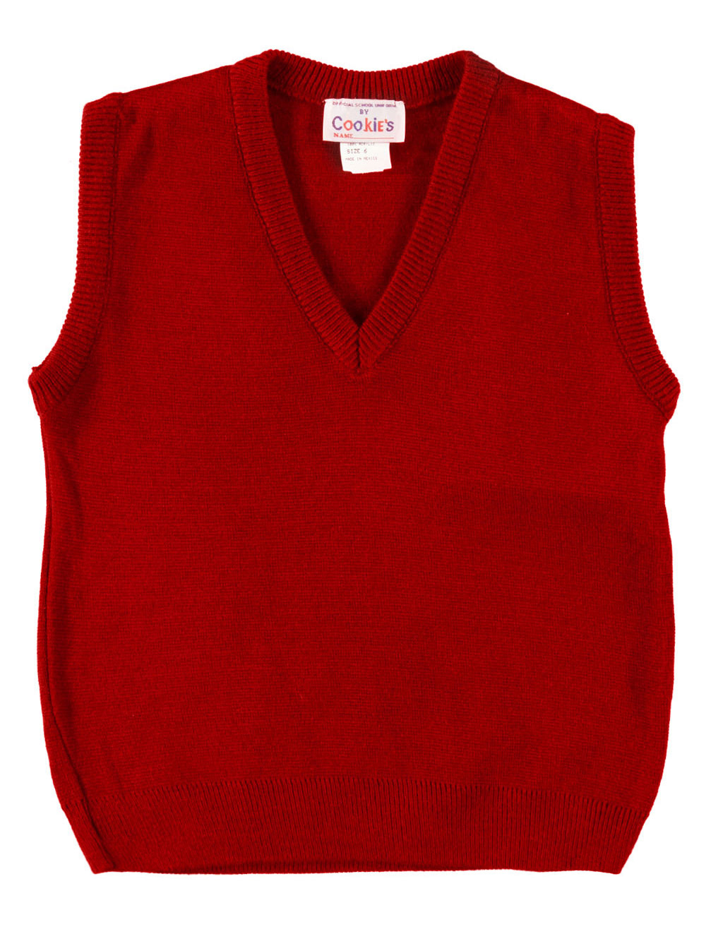 Boys red sweater vest sales