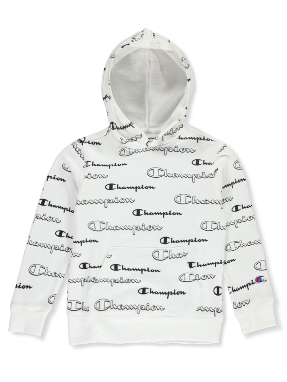 kids white champion hoodie
