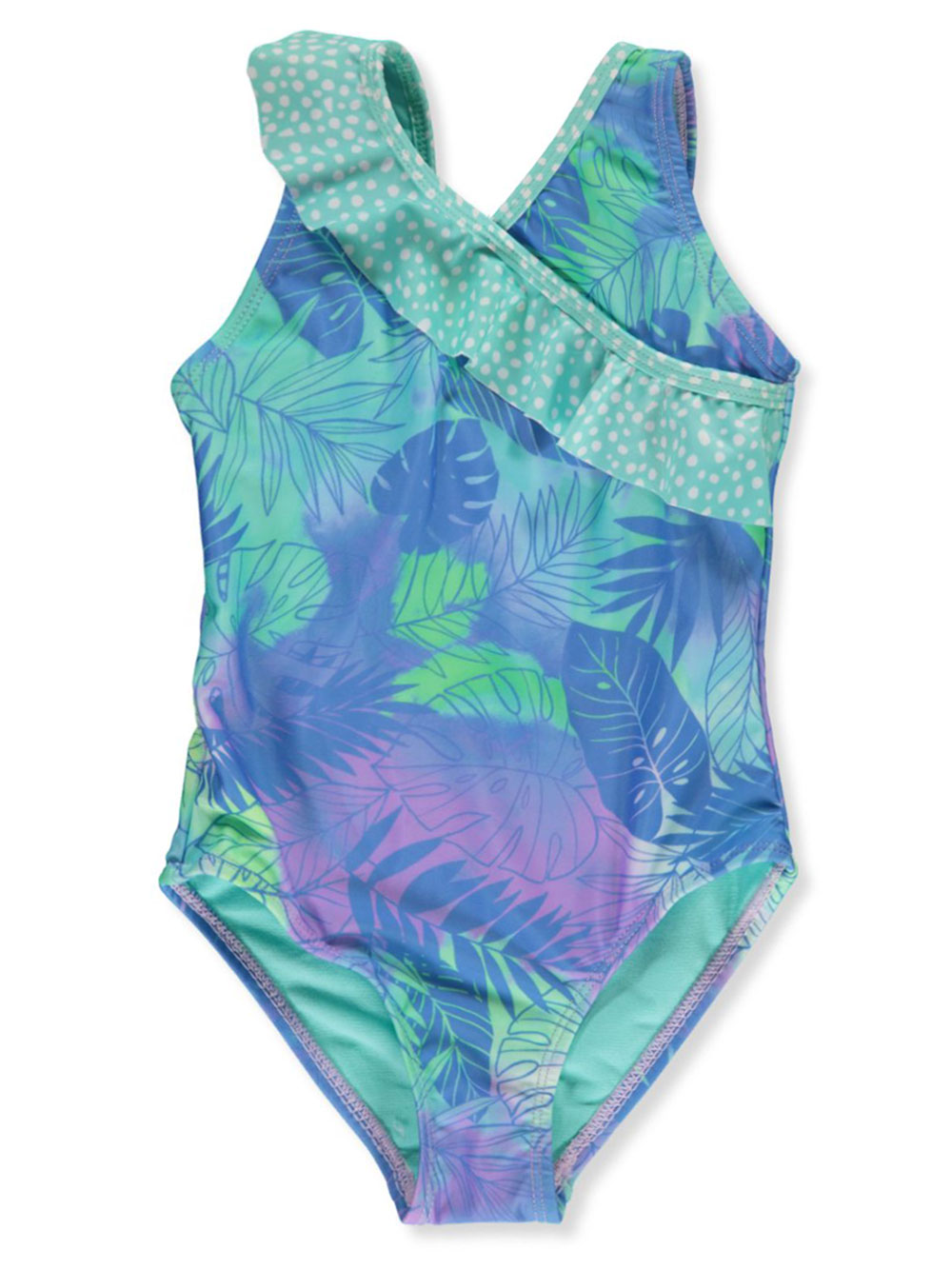 Tropical Fronds 1-Piece Swimsuit