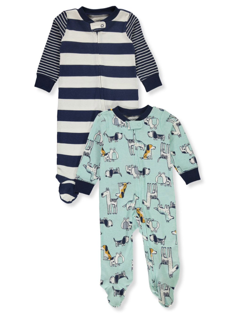 Boys' 2-Pack Footed Coveralls