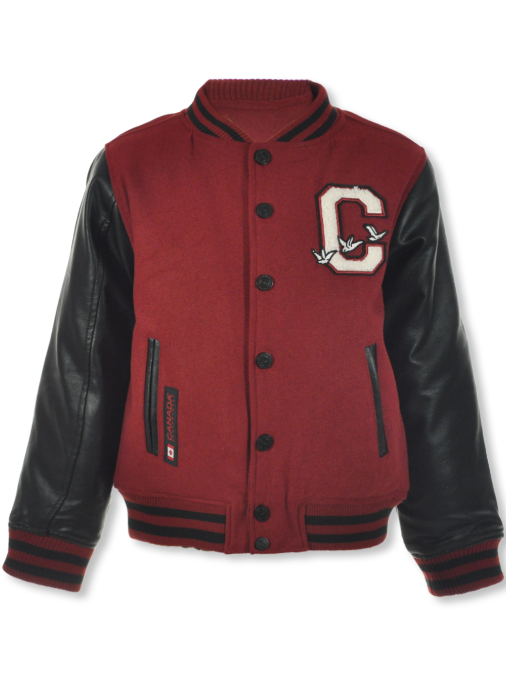 Canada Weather Gear Boys Goose Varsity Jacket