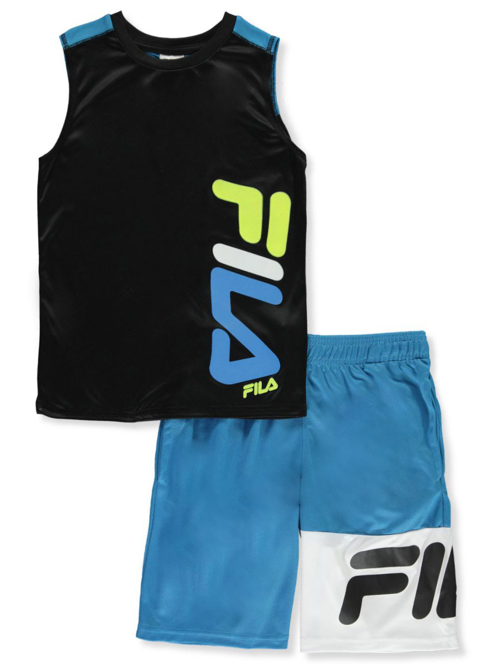 fila shorts outfit