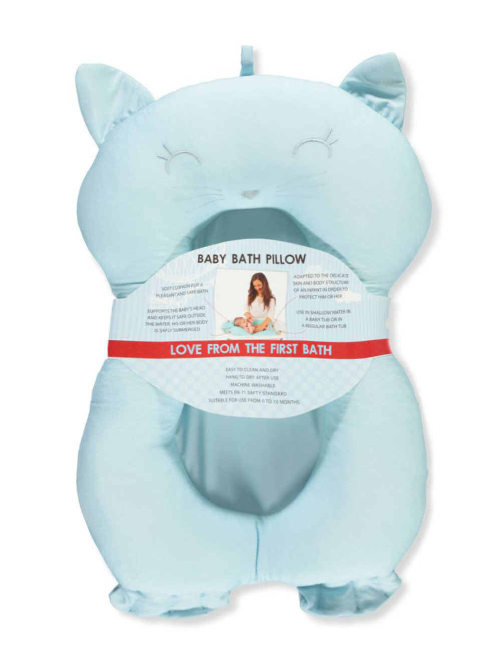 Baby Bath Pillow By Gatco In Blue Pink And Yellow From Cookie S Kids