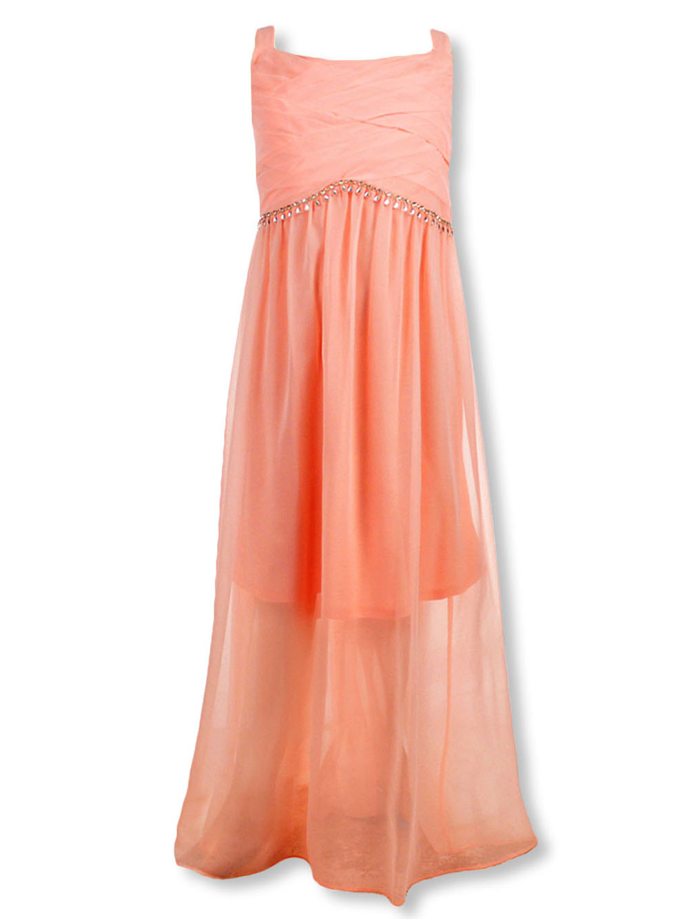 peach dress plus size