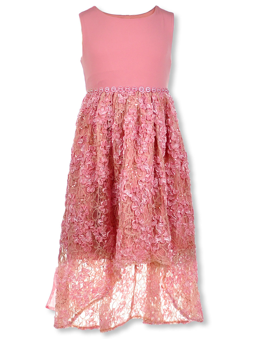 jean and lace dress