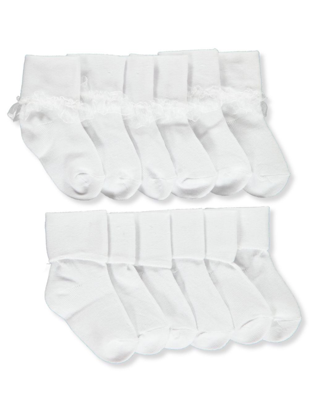 White and Multicolor Socks